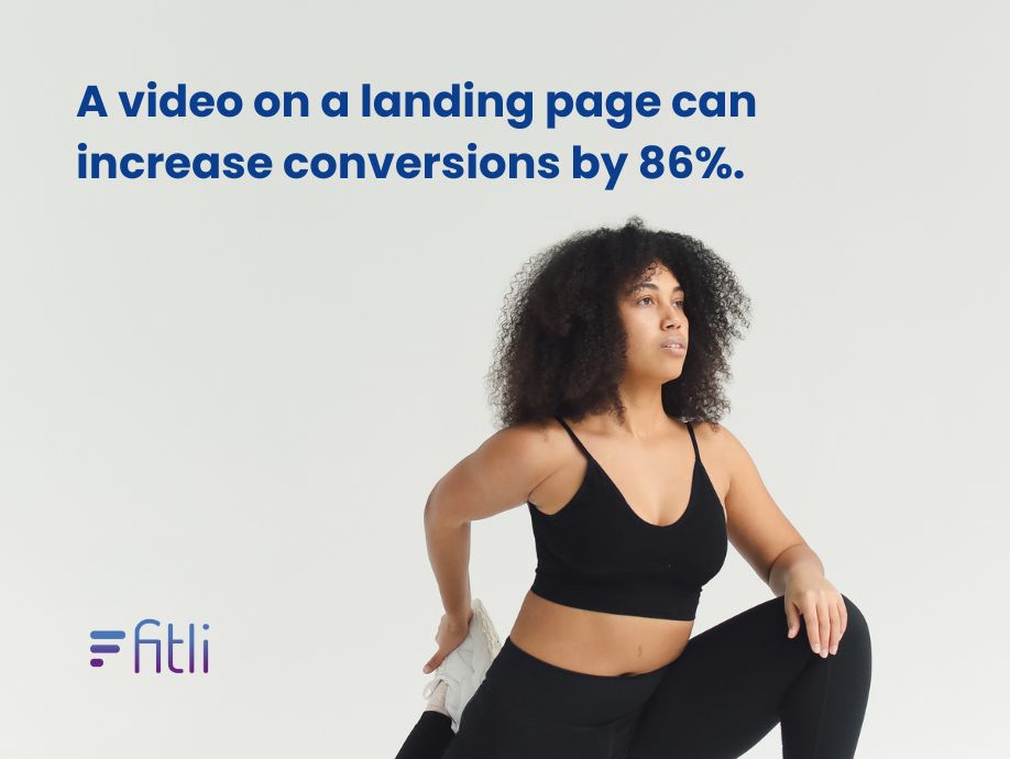 a women with a quote about improving landing page conversion